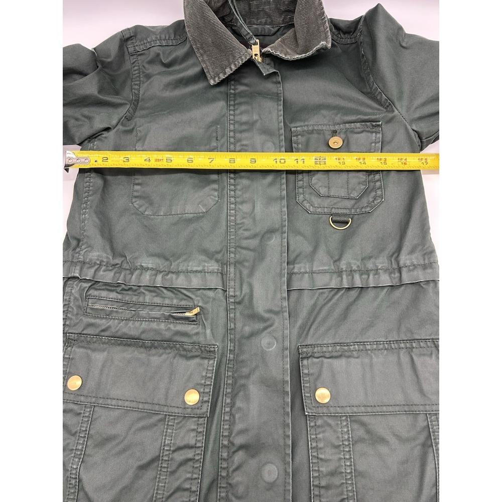 J CREW Women's Size XXS Perfect Lightweight Rain Field Jacket Green - Picture 7 of 9